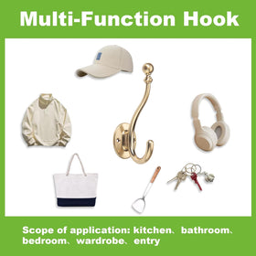 TUNNY multi-use hooks for coats, towels, hats, bags, and more.