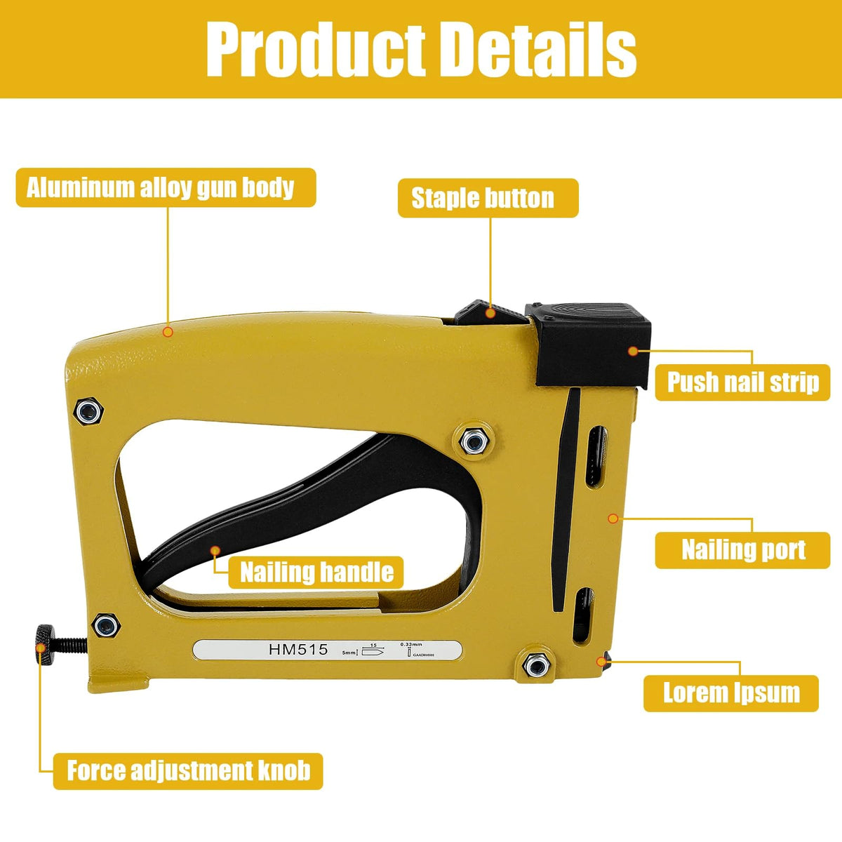 Tuntwcc aluminum alloy body keeps the tool lightweight and durable.