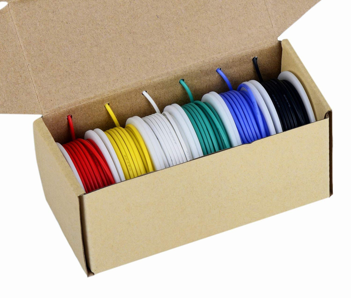 TUOFENG 20awg silicone wire red coil for flexible prototypes and quick soldering tasks.