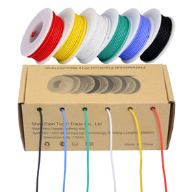TUOFENG 22awg silicone wire white spool for clean installations.