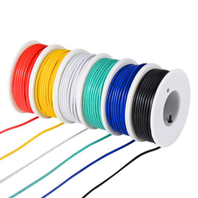 TUOFENG 22 AWG stranded wire with tinned copper core for easy soldering.