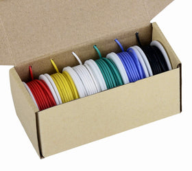 TUOFENG 24awg silicone wire blue spool enabling durable, high-temperature applications
