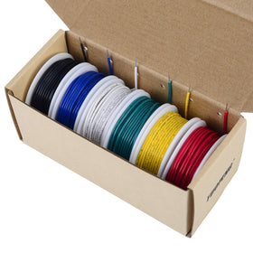 TUOFENG 24 AWG blue solid-core jumper wire for quick identification.