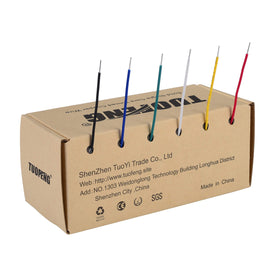 TUOFENG 24 AWG white solid-core jumper wire for clean layouts.