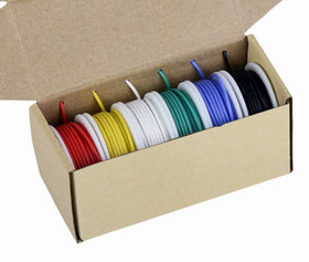 TUOFENG 26 AWG silicone wire in blue for high-temp environments up to 200 C.