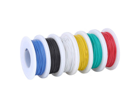 TUOFENG 28awg silicone wire in green spool enabling flexible routing.