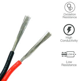 TUOFENG LED strip extension 2-pin red and black connectors for easy installations
