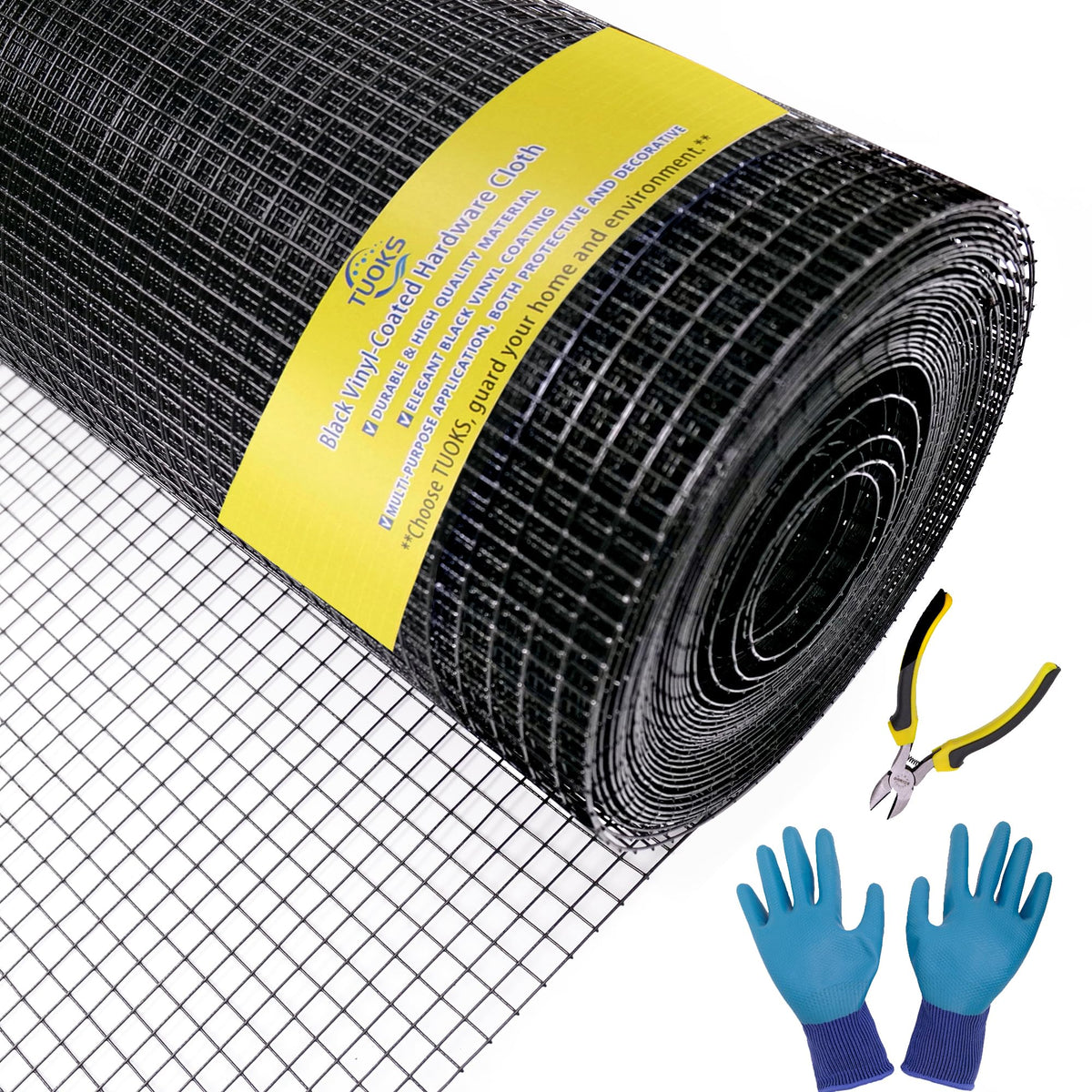 TUOKS hardware cloth close-up shows welded mesh for durable fencing