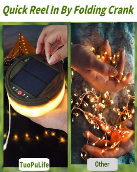 TuoPuLife compact lantern stores easily after use.