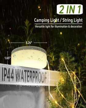 TuoPuLife remote-control lantern enables simple camping night control.