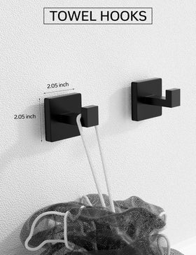 Tupello SUS304 stainless steel bathroom hardware ensures rust-resistant durability.
