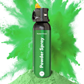 TUR Green Smoke Bomb powder spray bursts, ideal for vibrant outdoor photoshoots.