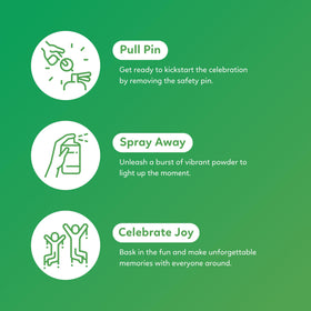 TUR Party Supplies green smoke for memorable photoshoots and festive events.