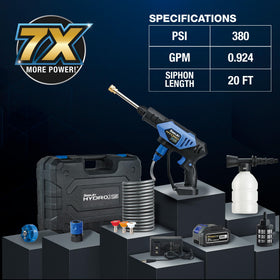 Turbo Jet HydroX5 Pro+ bicycle cleaning removes road grime efficiently.