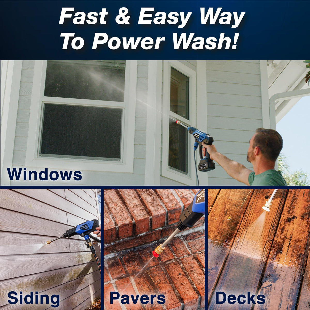 Turbo Jet HydroX5 Pro+ portable design for cleaning anywhere.