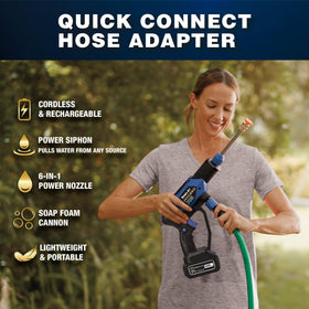 Turbo Jet HydroX5 Pro+ water siphon enables container sourcing.