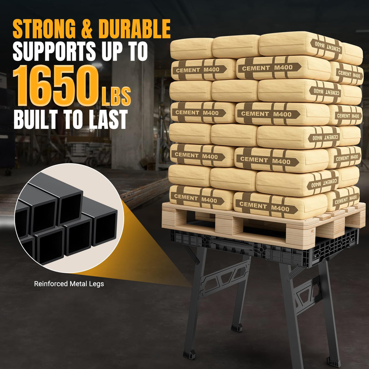 Turboforce folding-action image highlights rapid deployment in seconds.