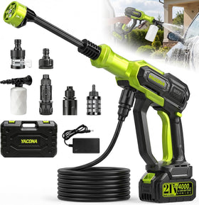 TurfPro cordless washer body shows compact design for easy handling and quick cleaning.