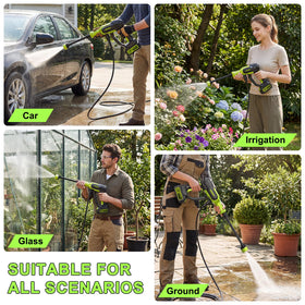 TurfPro portable-use image showcases three adjustable modes for various tasks.