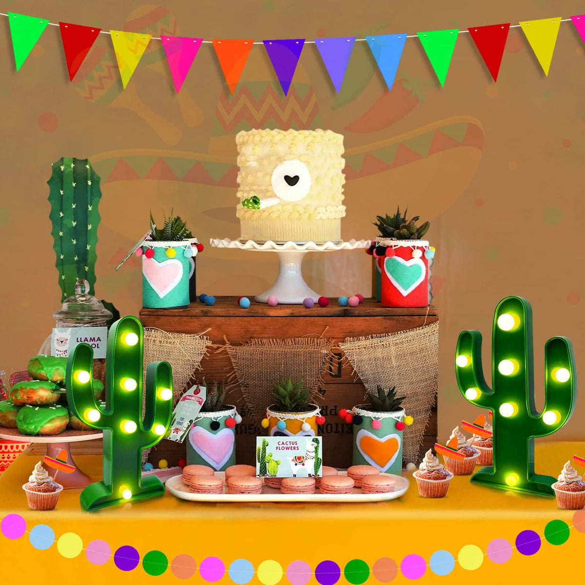 TURNMEON Cactus Light Stable Base ensures secure tabletop display.