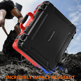 Turokacase lock-and-carry design simplifies transport of tools.