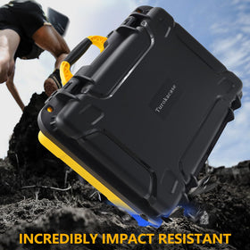 Turokacase case with ergonomic lock and handle for easy carrying.