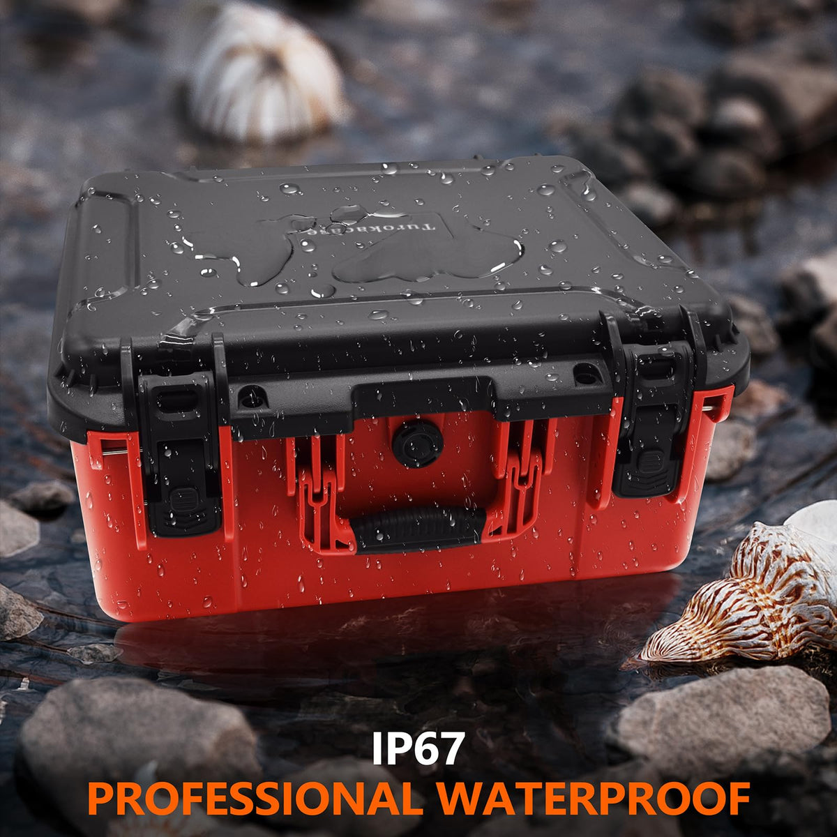 Turokacase reinforced-hinge design enables easy carrying and access.