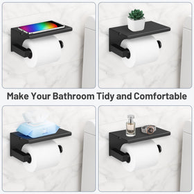 TURS second robe hook enhances organization in a modern bath.