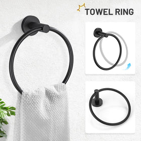 TURS Matte Black toilet paper holder offers sturdy daily use and durability