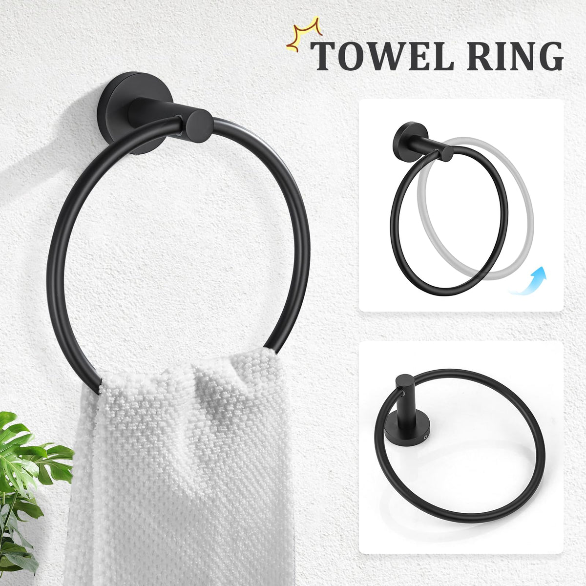 TURS toilet paper holder in matte black adds accessibility and style.