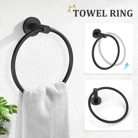 TURS toilet paper holder in matte black adds accessibility and style.