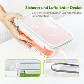 TUSEASY airtight snap-lock lids with silicone seal prevent leaks during transport.