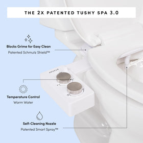 TUSHY bronze knob design adds durable, stylish control