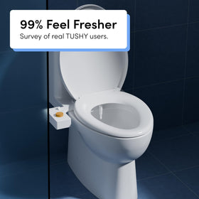 TUSHY Classic 3.0 angle control helps align the spray with ease.