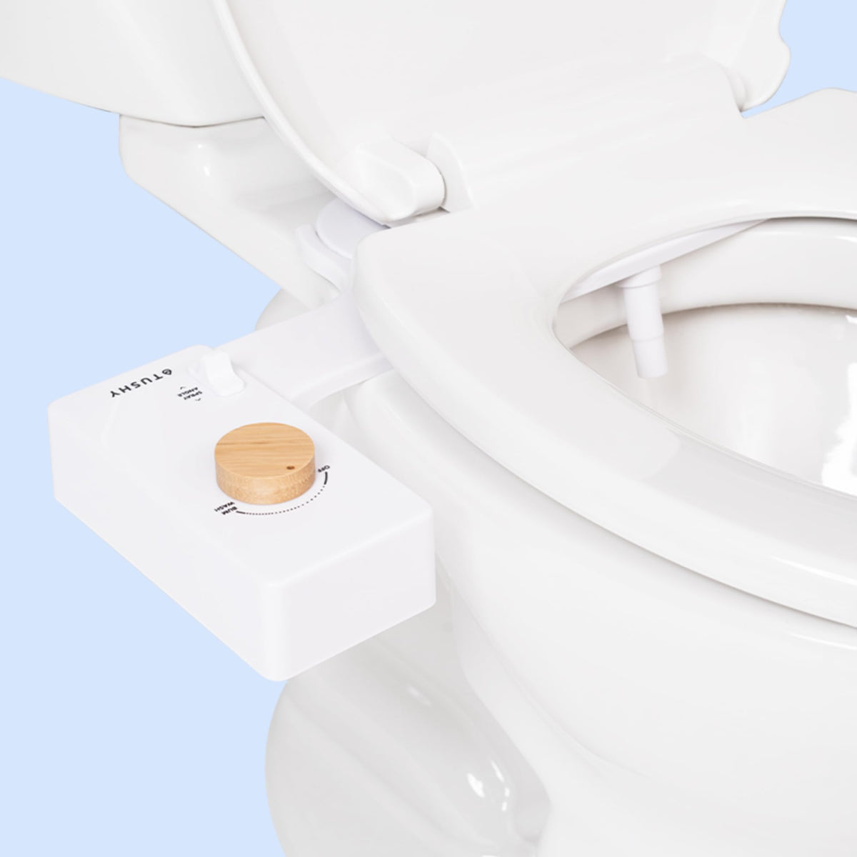 TUSHY Classic 3.0 installation process illustrates a simple setup for an effortless bathroom upgrade.
