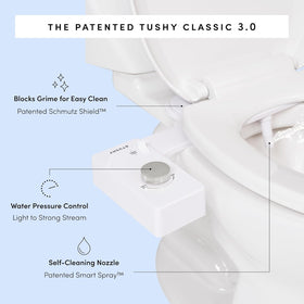 TUSHY Classic 3.0 seat mounting hardware shown for secure attachment