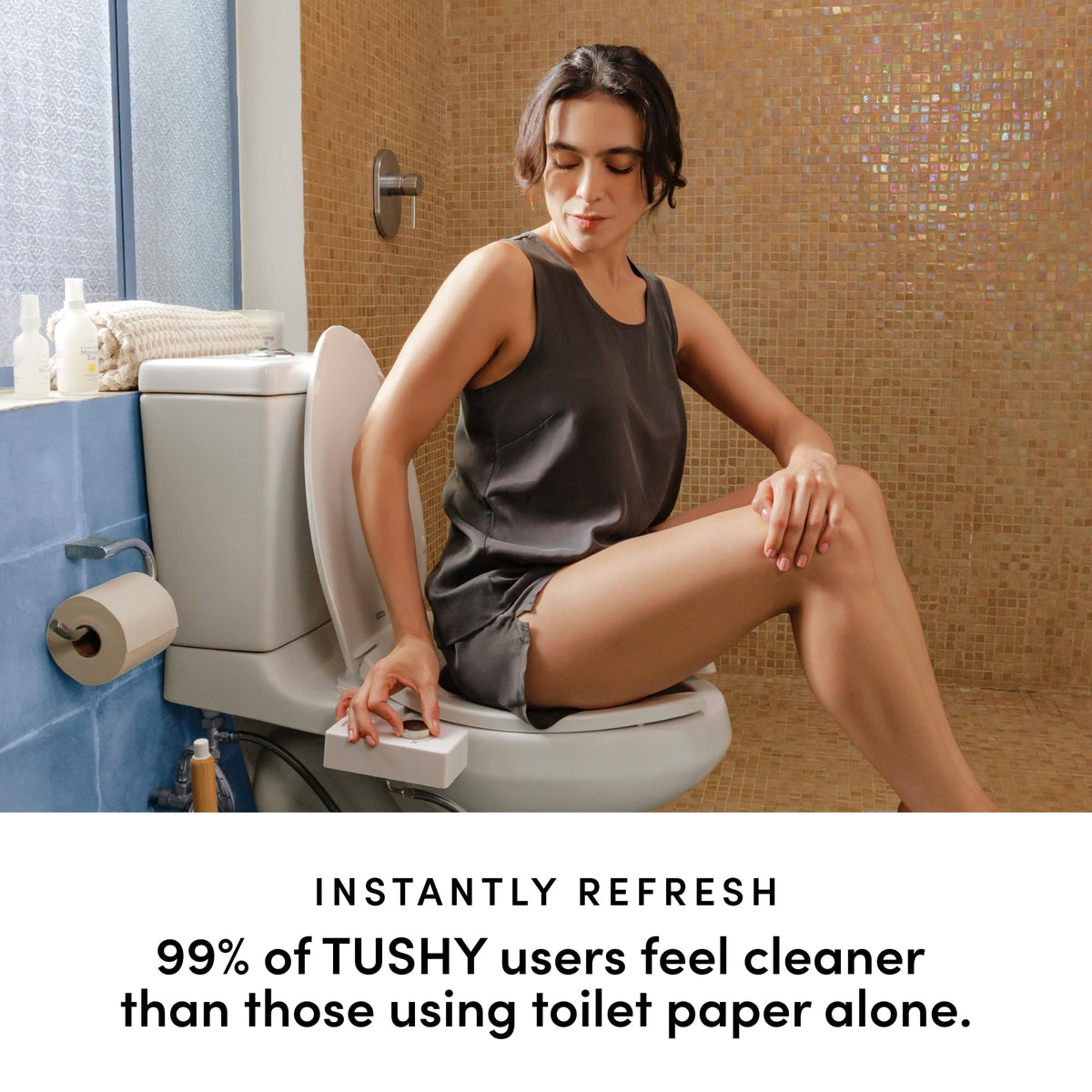 TUSHY Classic 3.0 water pressure control lets you tailor the rinse.