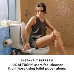 TUSHY Classic 3.0 water pressure control lets you tailor the rinse.