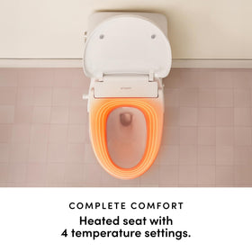 TUSHY Cloud+ heated seat provides four temperature levels for comfort.