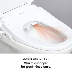 TUSHY Cloud+ warm air dryer with four levels for thorough drying.