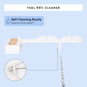 TUSHY precision water pressure and nozzle adjuster for customized cleansing
