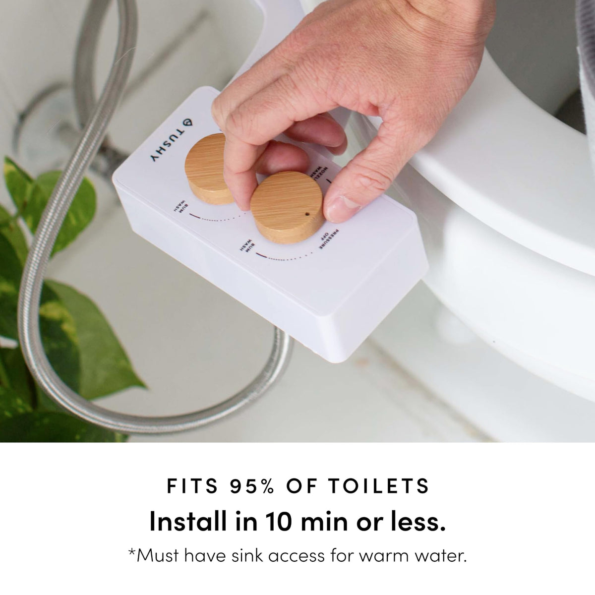 TUSHY Spa tool-free installation takes about ten minutes.