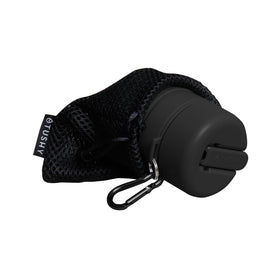 TUSHY Travel Bidet carabiner hook attaches to bags for travel.