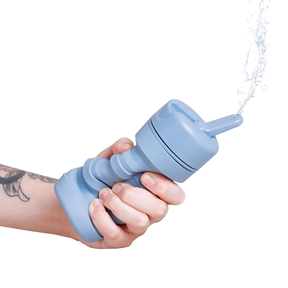 TUSHY Travel Bidet collapsible bottle in glacier color for on-the-go refreshing clean