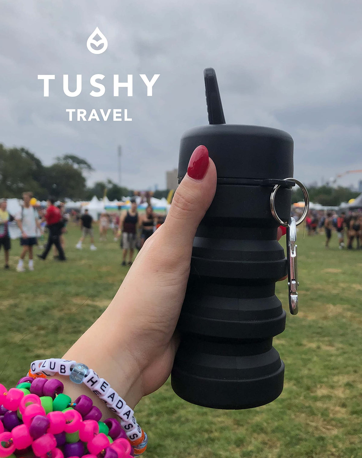 TUSHY Travel Bidet empty weight of 5.3 oz for lightweight trips.