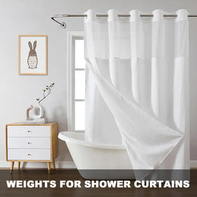 Tusirgre heavy drapery weights rope stabilizes lightweight to heavy fabrics.