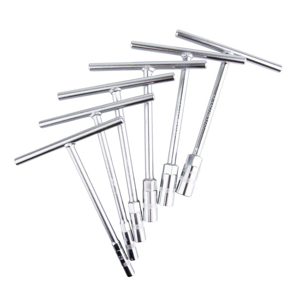 Tusk compact ATV/MX T-handle wrench set in 6-14mm range for field repairs.