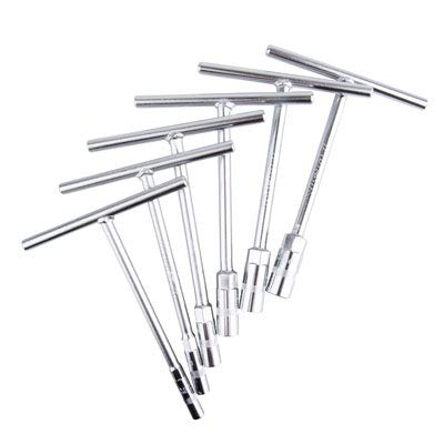 Tusk CR-V steel T-handle wrenches with ergonomic grip for durable torque.