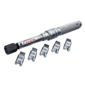 TUSK Spoke Torque Wrench Kit in case showing organized tools for on-the-go wheel maintenance