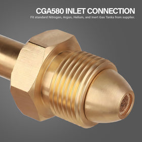 Tutor Auto nitrogen regulator dual gauge for accurate pressure monitoring.